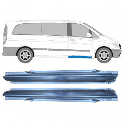 Pannello di riparazione davanzale della porta anteriore per Mercedes Vito W639 2003-2014 / Sinistra+Destra / Set 9785