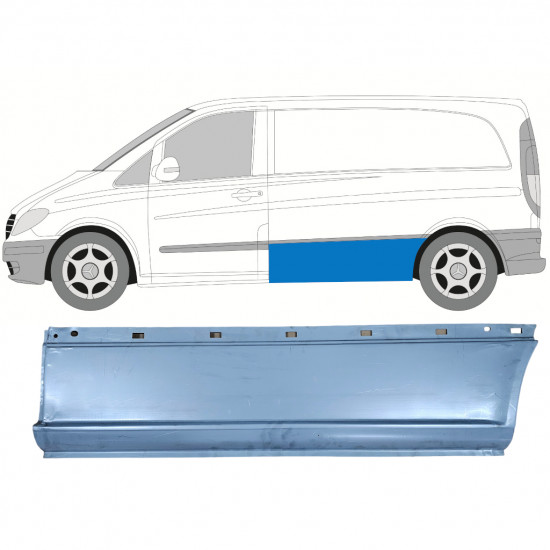 Pannello di riparazione laterale per Mercedes Vito W639 2003-2014 / Sinistra 6796