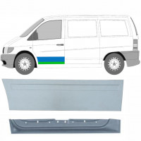 Lamiera di riparazione interno ed esterno porta anteriore per Mercedes Vito I W638 1996-2003 / Sinistra / Set 9790