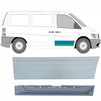 Lamiera di riparazione interno ed esterno porta anteriore per Mercedes Vito I W638 1996-2003 / Destra / Set 9789