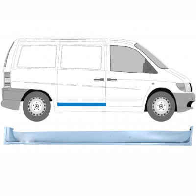 Pannello di riparazione porta scorrevole interno per Mercedes Vito I W638 1996-2003 / Destra 8278