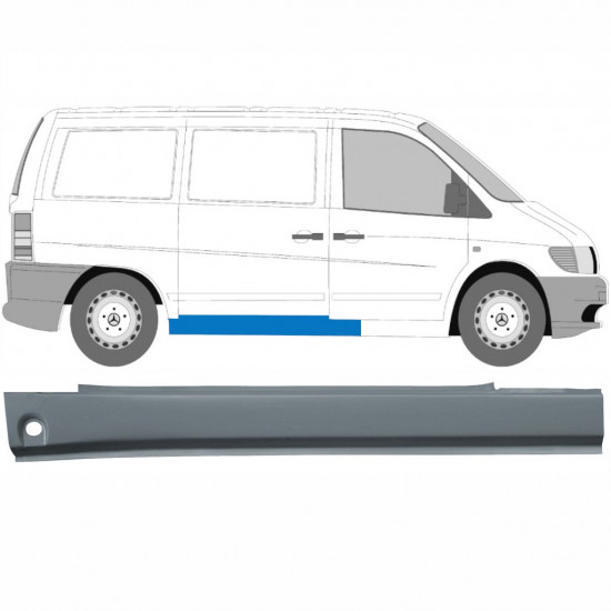 Pannello di riparazione sottoporta porta scorrevole per Mercedes Vito I W638 1996-2003 / Destra 8280