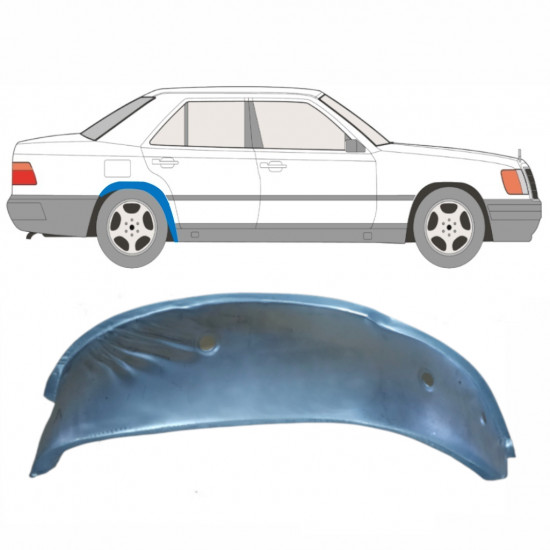 Pannello di riparazione arco ruota posteriore interno per Mercedes E-Class W124 1984-1996 / Destra 9079