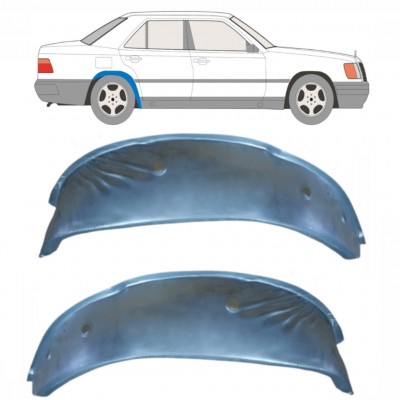 Pannello di riparazione arco ruota posteriore interno per Mercedes E-Class W124 1984-1996 / Sinistra+Destra / Set 10596