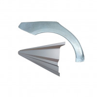 Pannello di riparazione sottoporta e parafango posteriore per Mercedes A-Class W169 2004-2012 / Destra / Set 11314