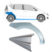 Pannello di riparazione sottoporta e parafango posteriore per Mercedes A-Class W169 2004-2012 / Destra / Set 11314