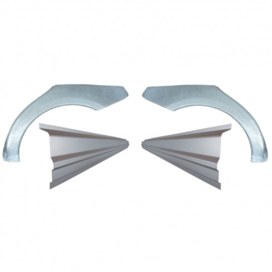 Pannello di riparazione sottoporta e parafango posteriore per Mercedes A-Class W169 2004-2012 / Set 11316