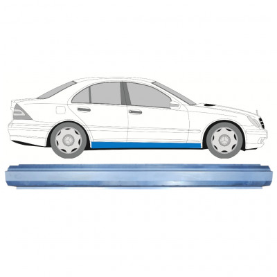 Pannello di riparazione sottoporta lamiera per Mercedes C-Class W203 2000-2007 / Sinistra = Destra (simmetrico) 7662