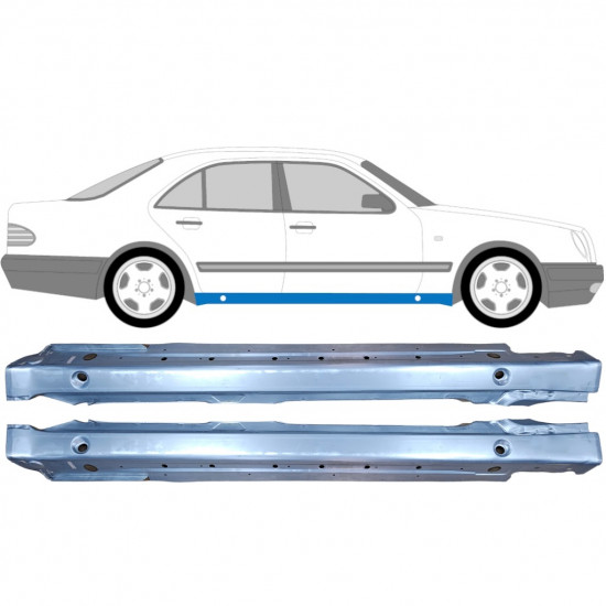 Sottoporta Lamiera Completo per Mercedes E-Class W210 1995-2003 / Sinistra+Destra / Set 10428