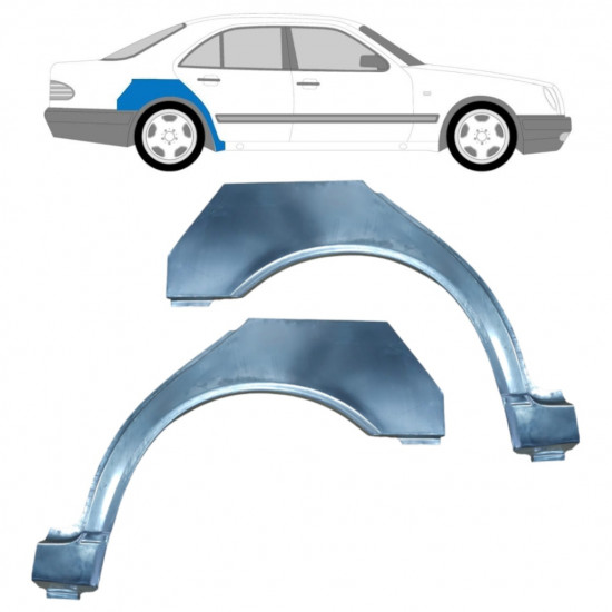 Pannello di riparazione parafango posteriore per Mercedes E-Class W210 1995-2003 / Sinistra+Destra / Set 9456