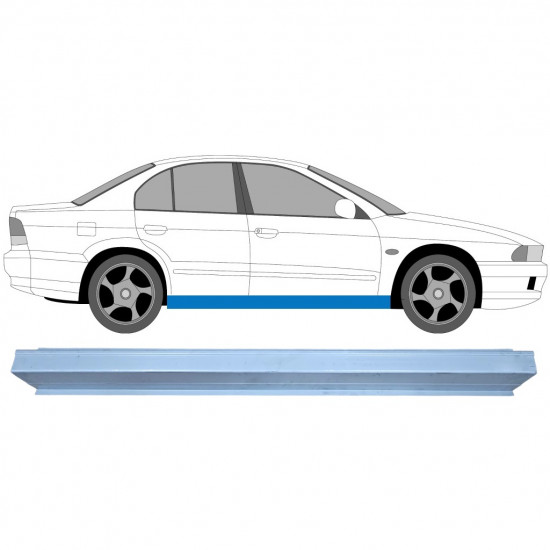 Pannello di riparazione sottoporta lamiera per Mitsubishi Galant 1996-2003 / Sinistra = Destra (simmetrico) 5064