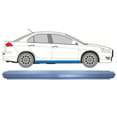 Pannello di riparazione sottoporta lamiera per Mitsubishi Lancer 2007-2017 / Sinistra = Destra (simmetrico) 7933