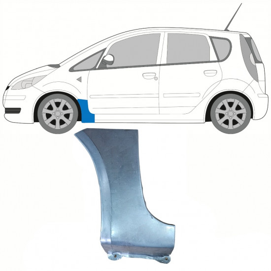 Pannello di riparazione parafango anteriore per Mitsubishi Colt 2004-2012 / Sinistra 8381