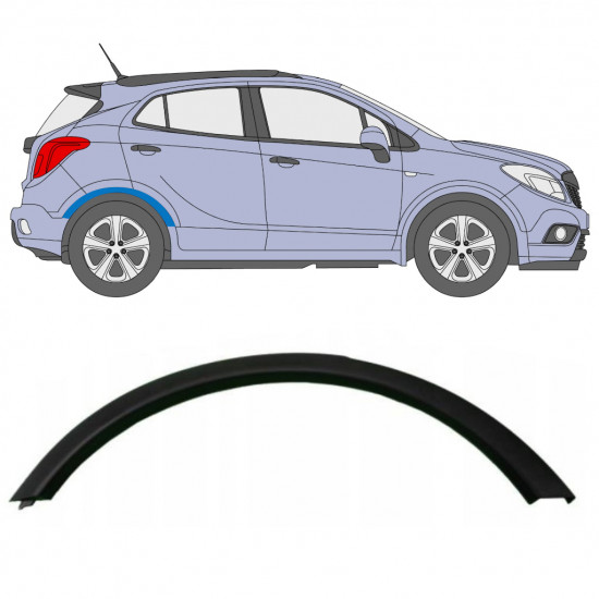 Modanatura laterale parafango posteriore per Opel Mokka 2012-2016 / Destra 8042
