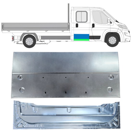 Lamiera di riparazione interno ed esterno porta posteriore per Opel Movano 2021-2026 / Sinistra = Destra (simmetrico) / Set 16408