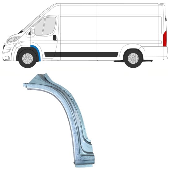 Pannello di riparazione parafango anteriore per Opel Movano 2021-2026 / Sinistra 16410