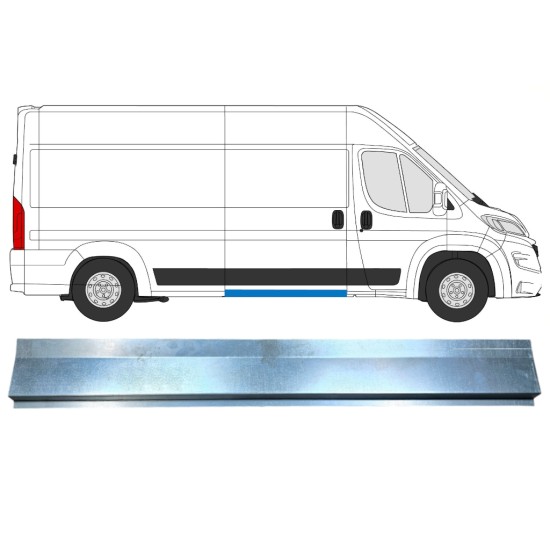 Sottoporta interno per Opel Movano 2021-2026 / Sinistra = Destra (simmetrico) 16474