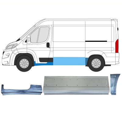 Set di pannelli di riparazione per Opel Movano 2021-2026 / Sinistra 16532