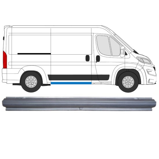 Pannello di riparazione sottoporta porta scorrevole per Opel Movano 2021-2026 / Destra 16459