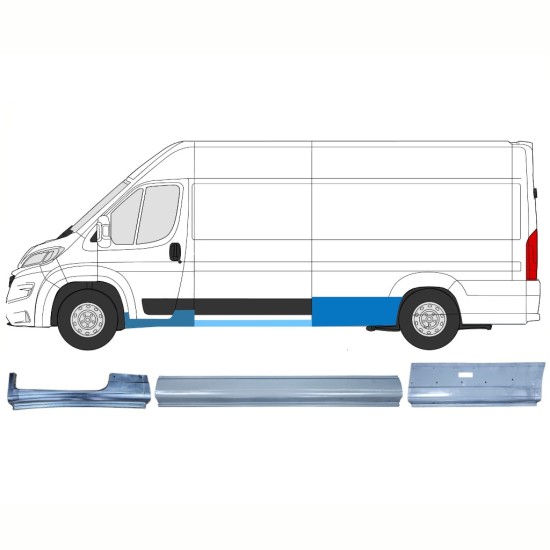 Set di pannelli di riparazione per Opel Movano 2021-2026 / Sinistra 16523