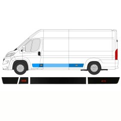 Set di modanature laterali per Opel Movano 2021-2026 / Sinistra / 14425