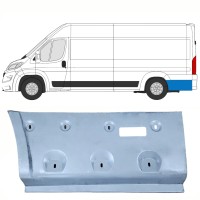 Pannello di riparazione parafango posteriore per Opel Movano 2021-2026 / Sinistra 16494