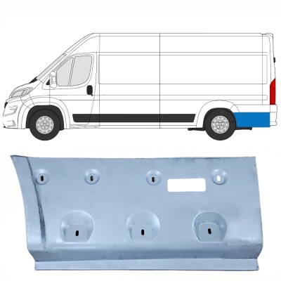 Pannello di riparazione parafango posteriore per Opel Movano 2021-2026 / Sinistra 16494