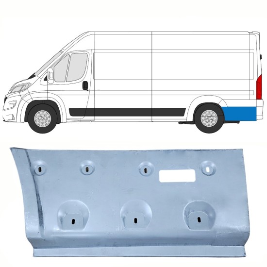Pannello di riparazione parafango posteriore per Opel Movano 2021-2026 / Sinistra 16494