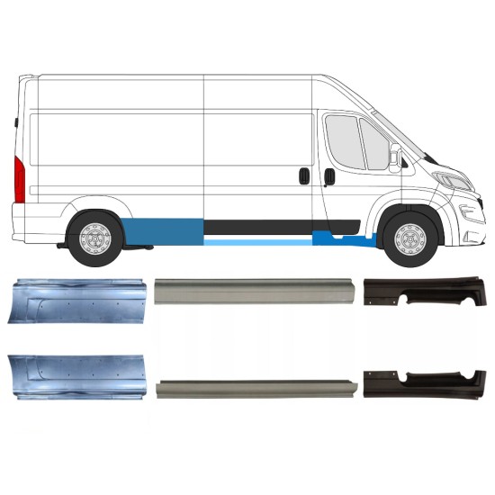 Set di pannelli di riparazione per Opel Movano 2021-2026 / Sinistra+Destra 16464
