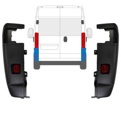 Angolo paraurti posteriore 270 gradi per Opel Movano 2021-2026 / Sinistra+Destra / Set 15797
