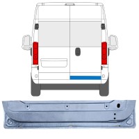 Pannello di riparazione porta posteriore per Opel Movano 2021-2026 / Destra 16504
