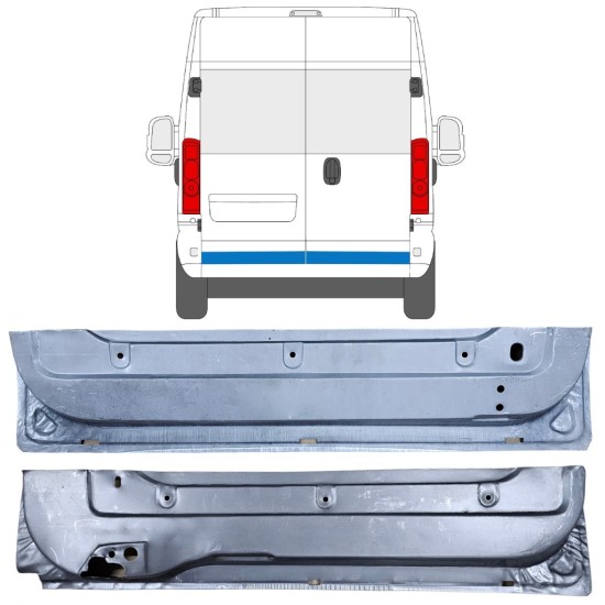 Pannello di riparazione porta posteriore per Opel Movano 2021-2026 / Sinistra+Destra 16506