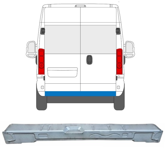 Pannello di riparazione traversa posteriore per Opel Movano 2021-2026 16872
