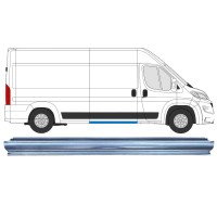 Pannello di riparazione sottoporta porta scorrevole per Opel Movano 2021-2026 / Sinistra = Destra (simmetrico) 16462