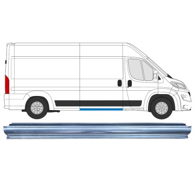 Pannello di riparazione sottoporta porta scorrevole per Opel Movano 2021-2026 / Sinistra = Destra (simmetrico) 16462