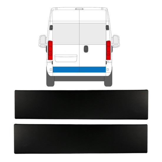 Modanatura laterale porta posteriore per Opel Movano 2021-2026 / Sinistra+Destra / Set 15791