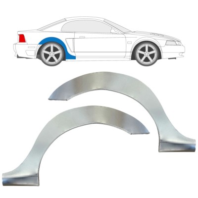 Pannello di riparazione parafango posteriore per Ford Mustang 1999-2004 Grand / Sinistra+Destra / Set 16841
