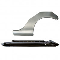 Lamiera di riparazione completo sottoporta e parafango posteriore per Mazda MX-5 1998-2005 NB / Sinistra / Set 11146