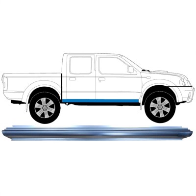 Pannello di riparazione sottoporta lamiera per Nissan Navara D22 1998-2005 / Sinistra = Destra (simmetrico) 8901