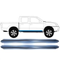 Pannello di riparazione sottoporta lamiera per Nissan Navara D22 1998-2005 / Sinistra+Destra / Set 16287