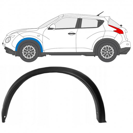 Modanatura parafango anteriore per Nissan Juke 2010-2019 / Sinistra 7897