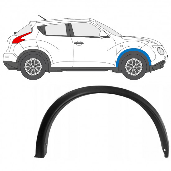 Modanatura parafango anteriore per Nissan Juke 2010-2019 / Destra 7896
