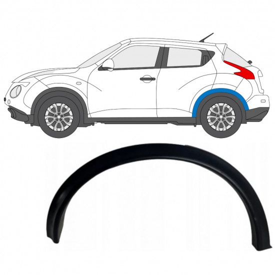 Modanatura laterale parafango posteriore per Nissan Juke 2010-2019 / Sinistra 7899