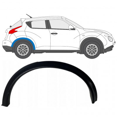 Modanatura laterale parafango posteriore per Nissan Juke 2010-2019 / Destra 7898