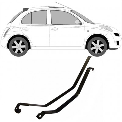 Cinghie serbatoio carburante per Nissan Micra K12 2002-2010 10580