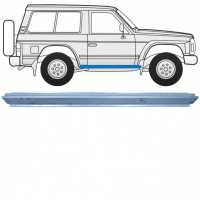 Pannello di riparazione sottoporta lamiera per Nissan Patrol Y60 GY60 1990-1997 / Sinistra = Destra (simmetrico) 8597