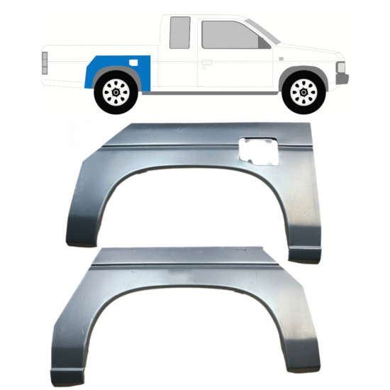 Pannello di riparazione parafango posteriore per Nissan Pickup D21 1987-1997 / Sinistra+Destra / Set 9926