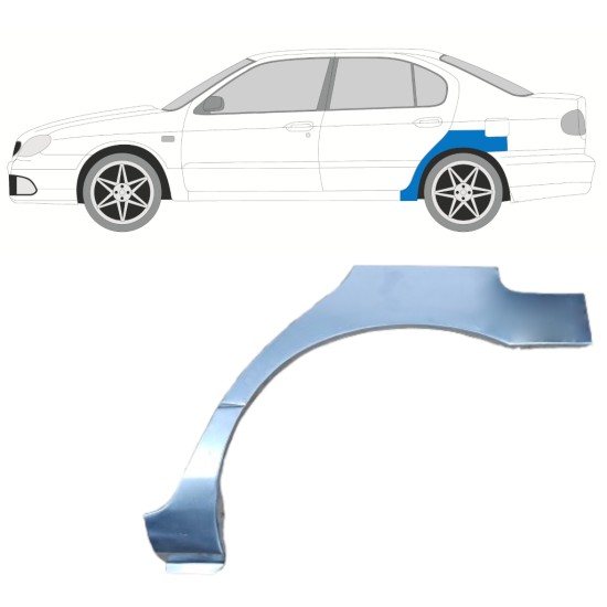 Pannello di riparazione parafango posteriore per Nissan Primera P11 1996-2001 / Sinistra 6843