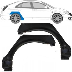 Pannello di riparazione parafango posteriore per Nissan Primera P12 2001-2007 / Sinistra+Destra / Set 9637