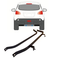 Cinghie serbatoio carburante per Nissan Qashqai 2007-2013 16014